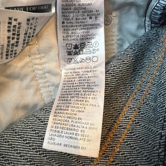 **SOLD** Levi's Lo Pro Pinstriped Straight Leg Jeans - Picture 8 of 9